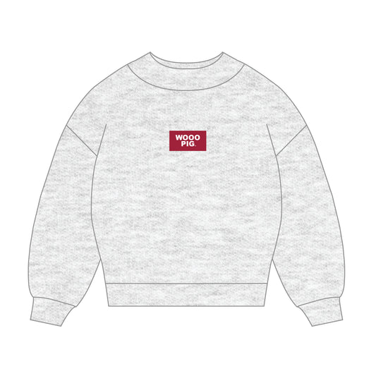 The Mary Mockneck Wooo Pig Woven Label | Ash