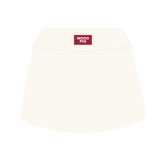 The Alli Tennis Skort Wooo Pig Woven Label | Bone