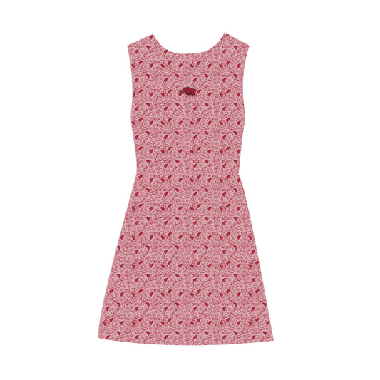 The Grace Pattern Dress Arkansas | Toddler/Youth Crimson