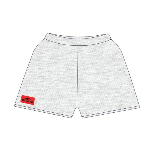 The Becca Shorts Red Wolves Woven Label | Ash