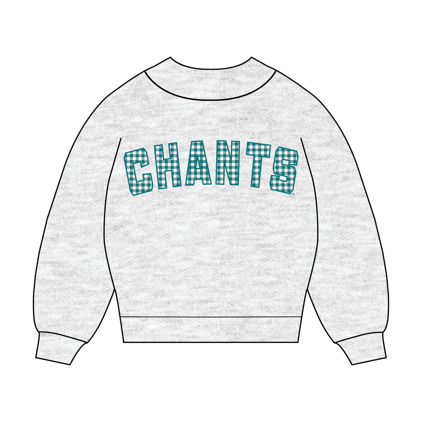 The Mallory Gingham Mockneck Coastal Carolina | Ash