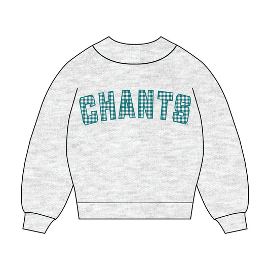 The Mallory Gingham Mockneck Coastal Carolina | Ash