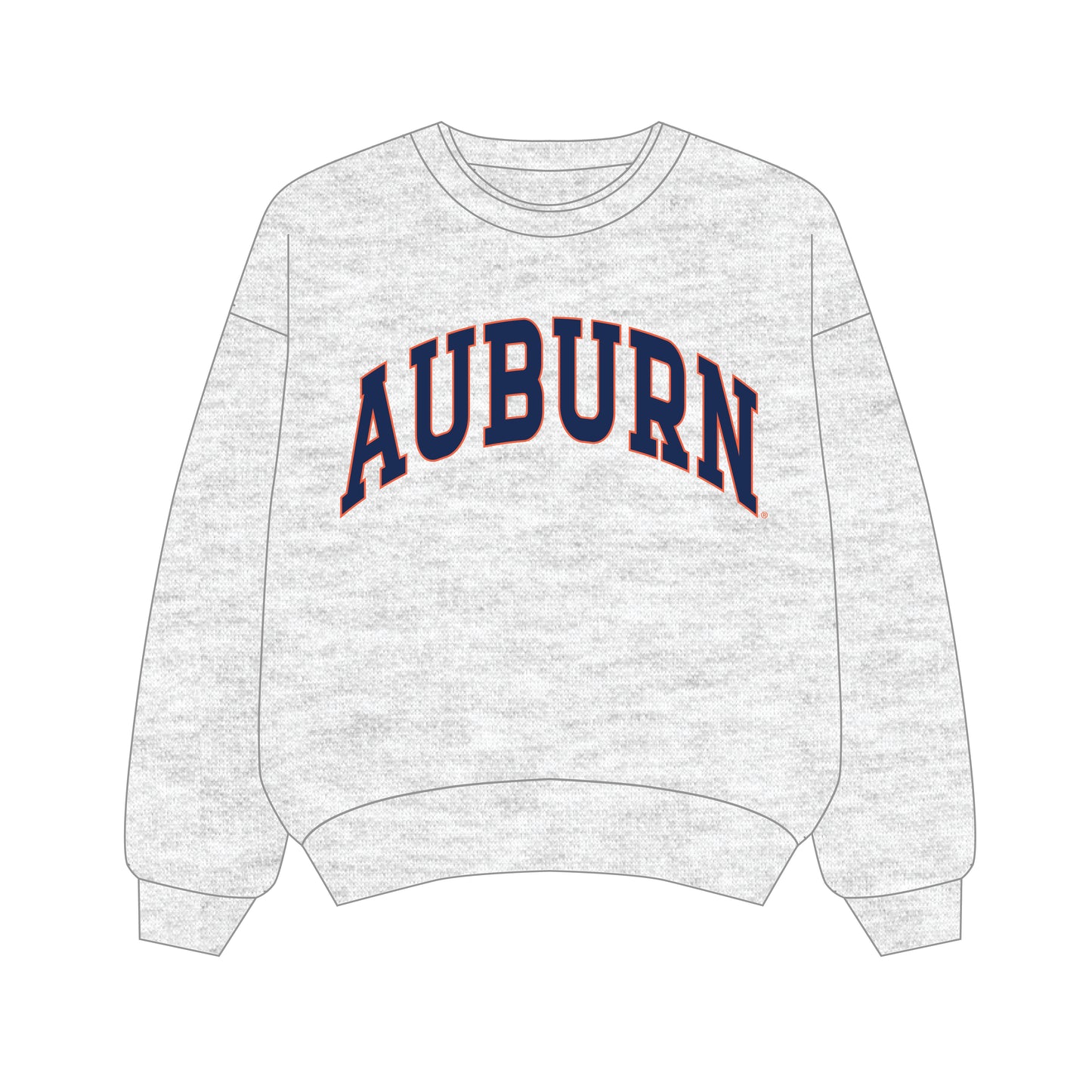The Olivia Oversized Crewneck Auburn | Ash