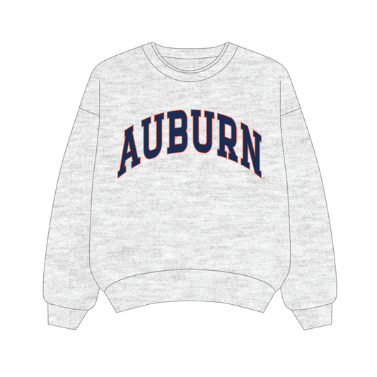 The Olivia Oversized Crewneck Auburn | Youth Ash