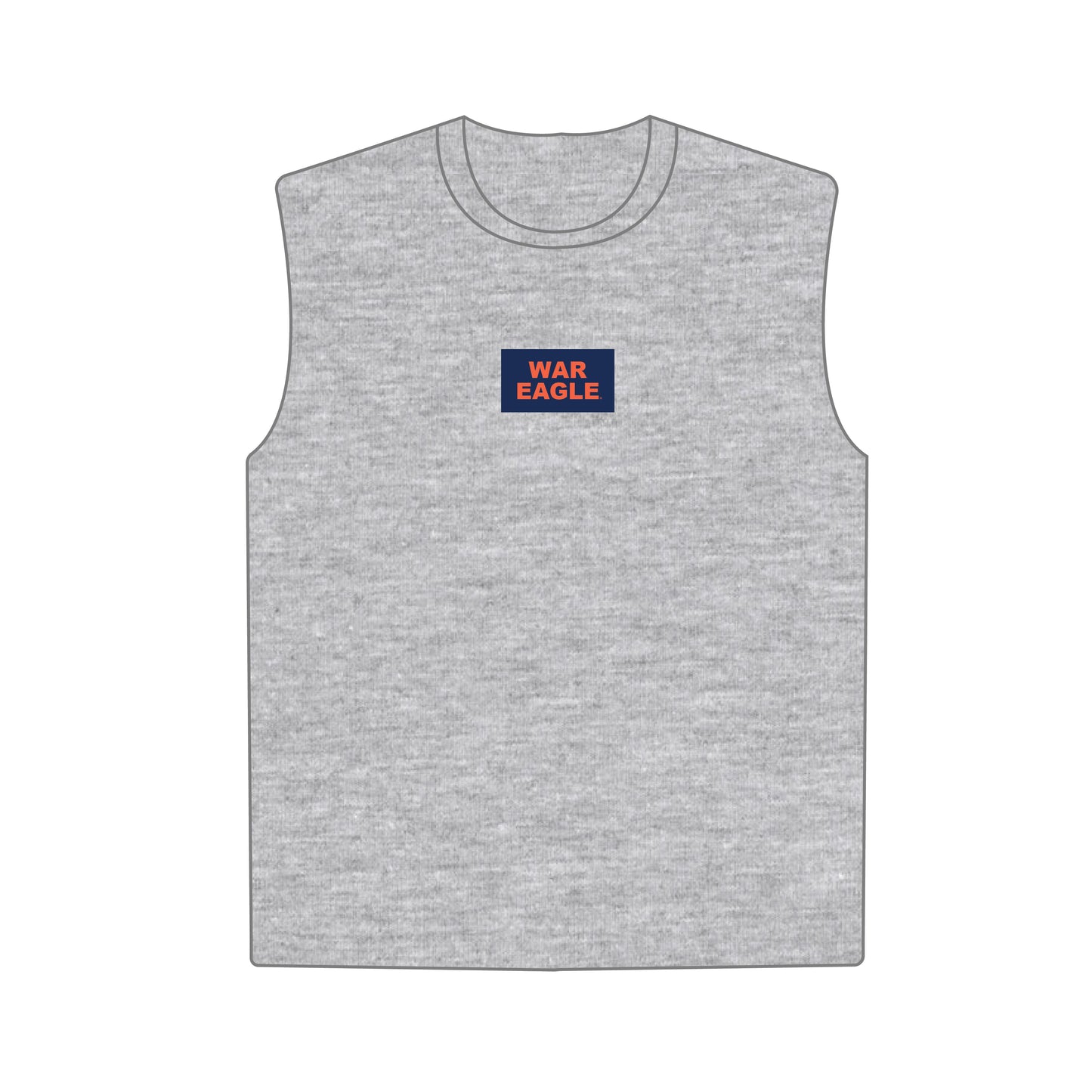 The Anna Active Tank War Eagle Woven Label | Heather Grey