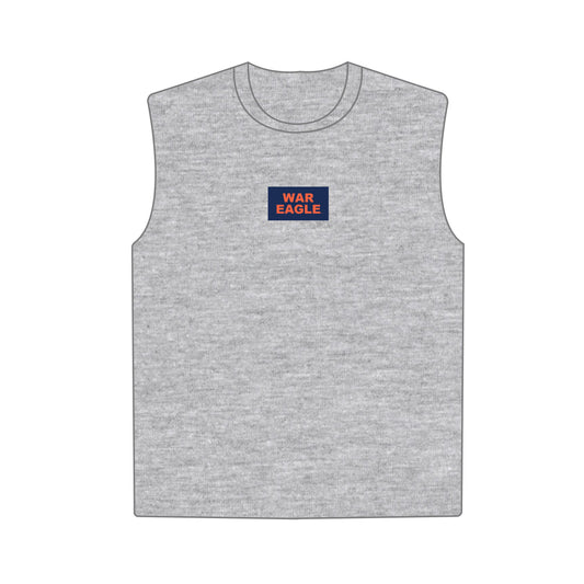 The Anna Active Tank War Eagle Woven Label | Heather Grey