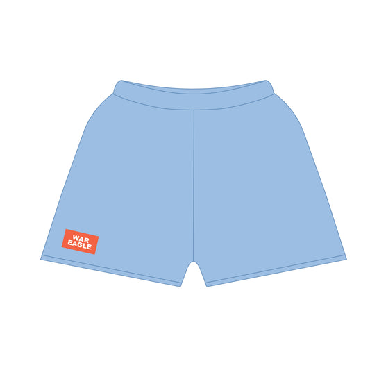 The Becca Shorts War Eagle Woven Label | Light Blue