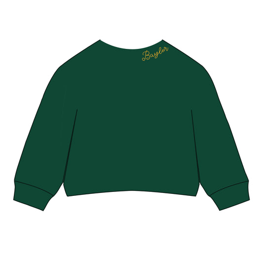 The Lexie Lounge Top Baylor | Youth Green