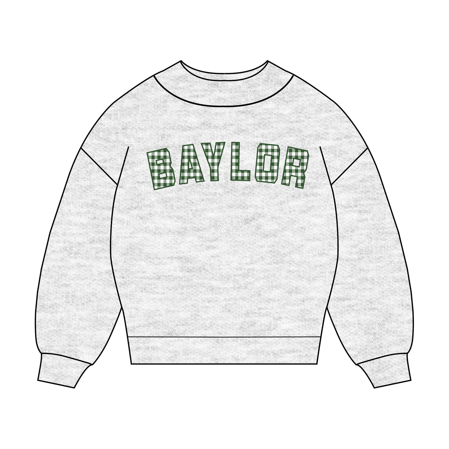 The Mallory Gingham Mockneck Baylor | Ash