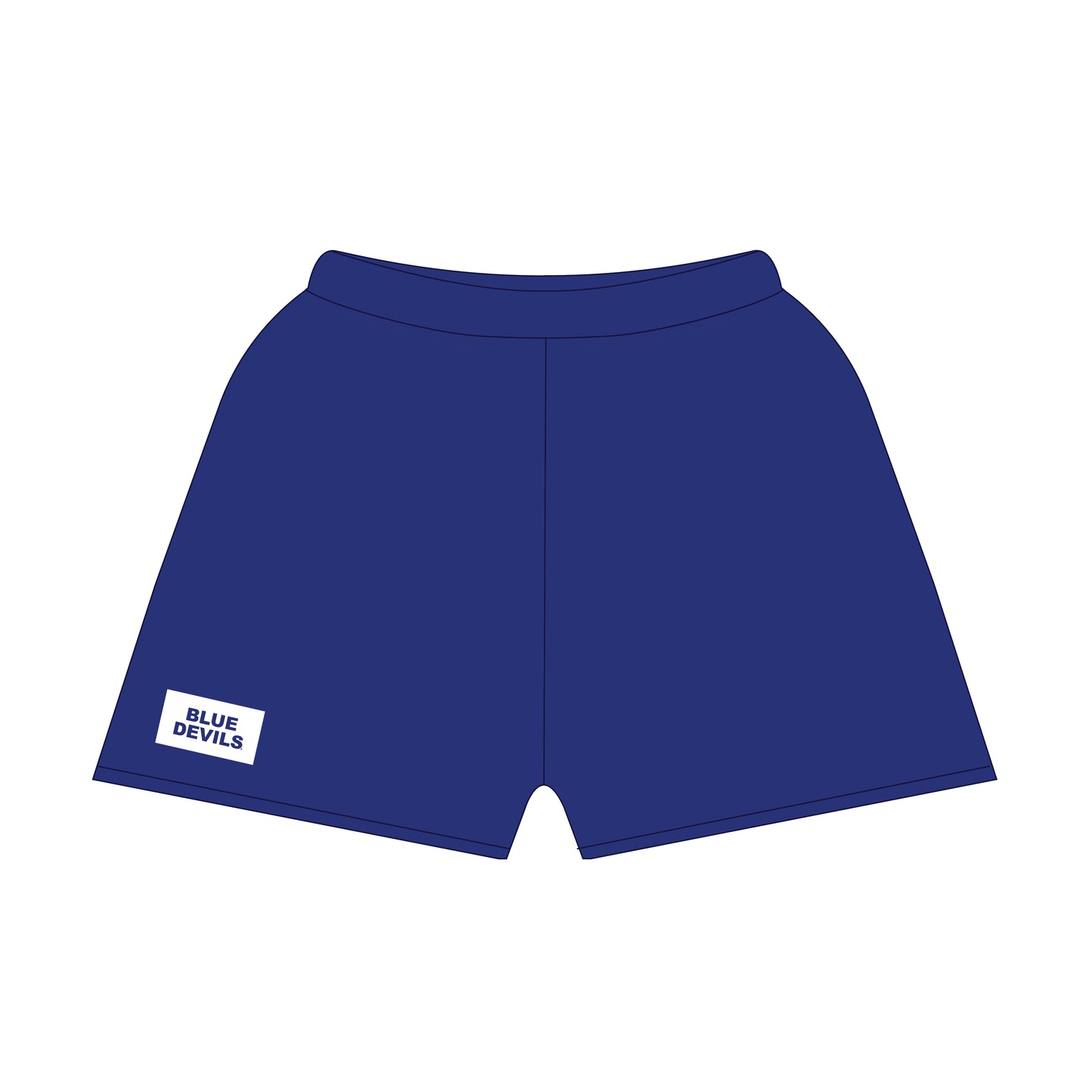 The Becca Shorts Blue Devils Woven Label | Royal