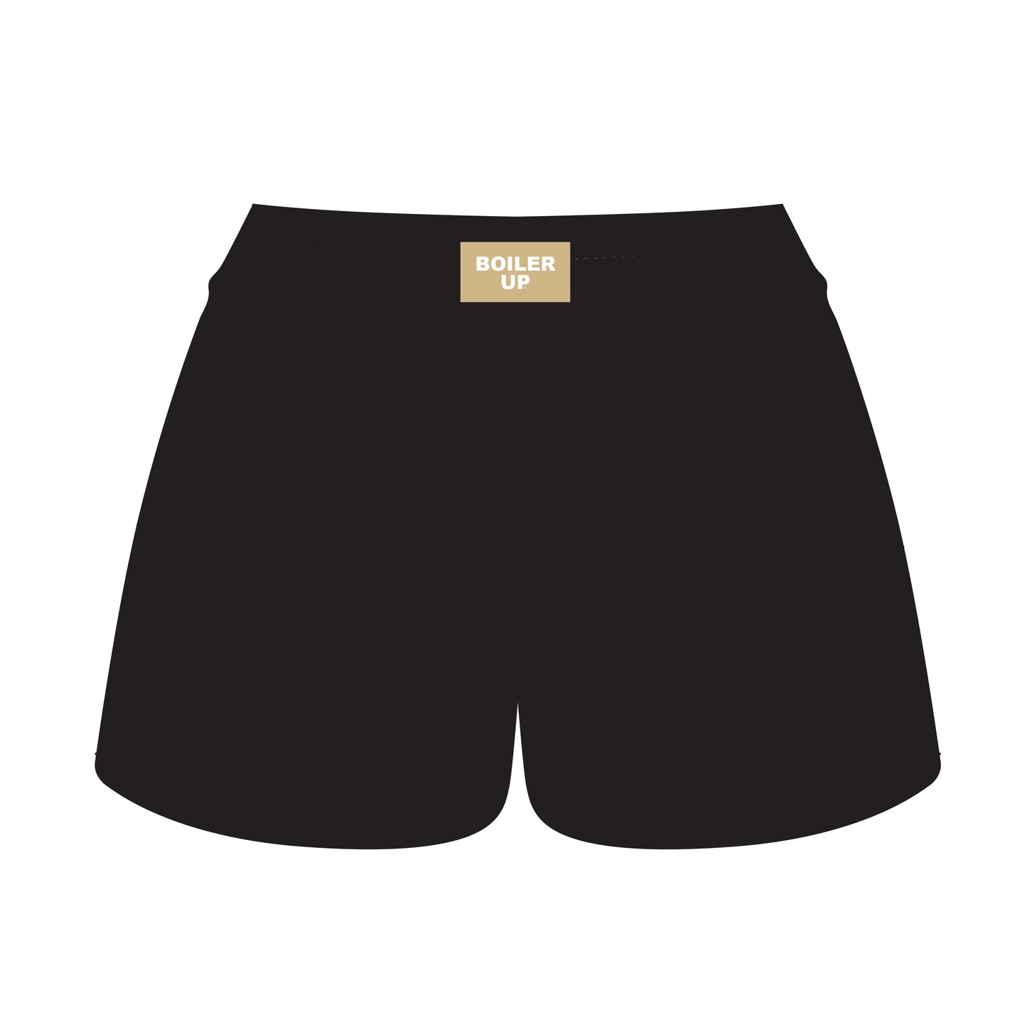 The Ava Airy Shorts Boiler Up Woven Label | Black