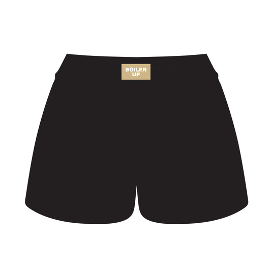 The Ava Airy Shorts Boiler Up Woven Label | Black