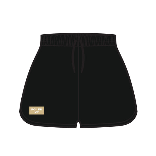 The Kristen Airy Lounge Shorts Boiler Up Woven Label | Black