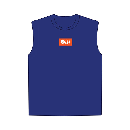 The Anna Active Tank Boise State Woven Label | Royal