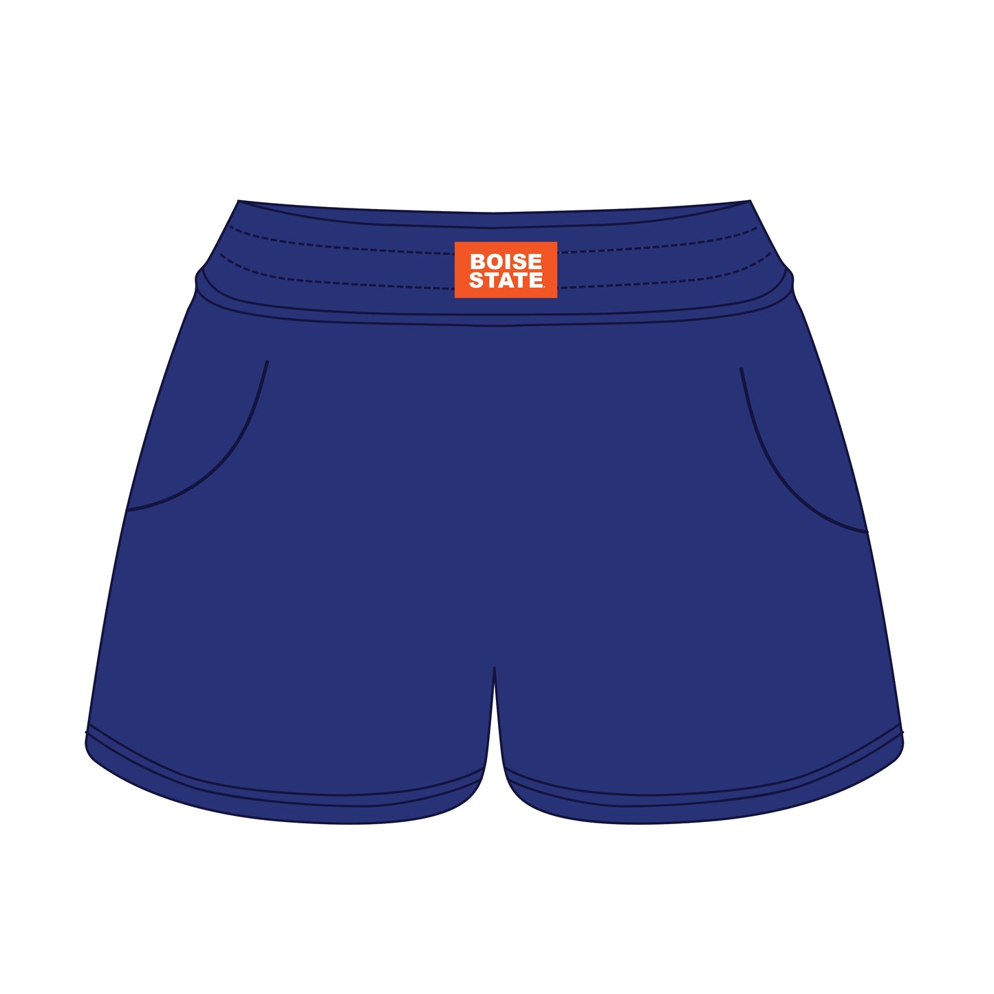 The Ava Airy Shorts Boise State Woven Label | Royal