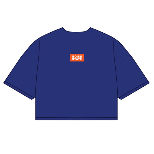 The Kristen Airy Tee Boise State Woven Label | Royal