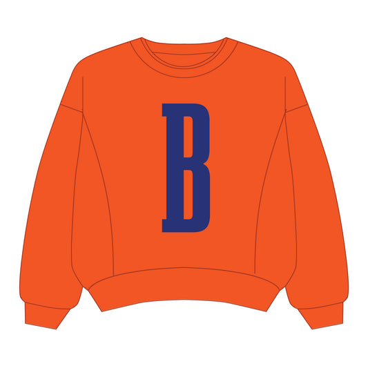 The Molly Cozy Crew Boise State | Youth Orange