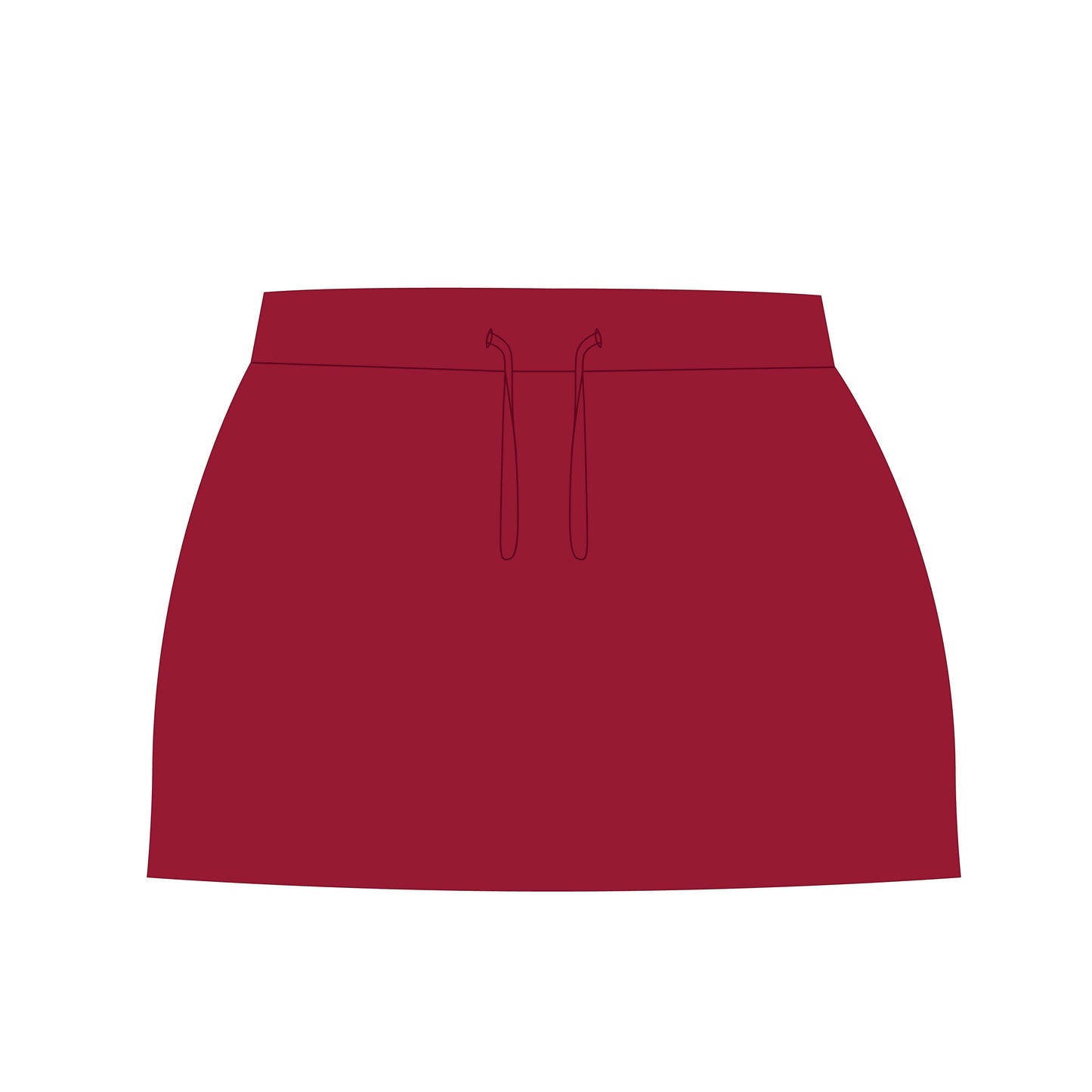 The Anna Active Skort Boomer Sooner Woven Label | Youth Crimson
