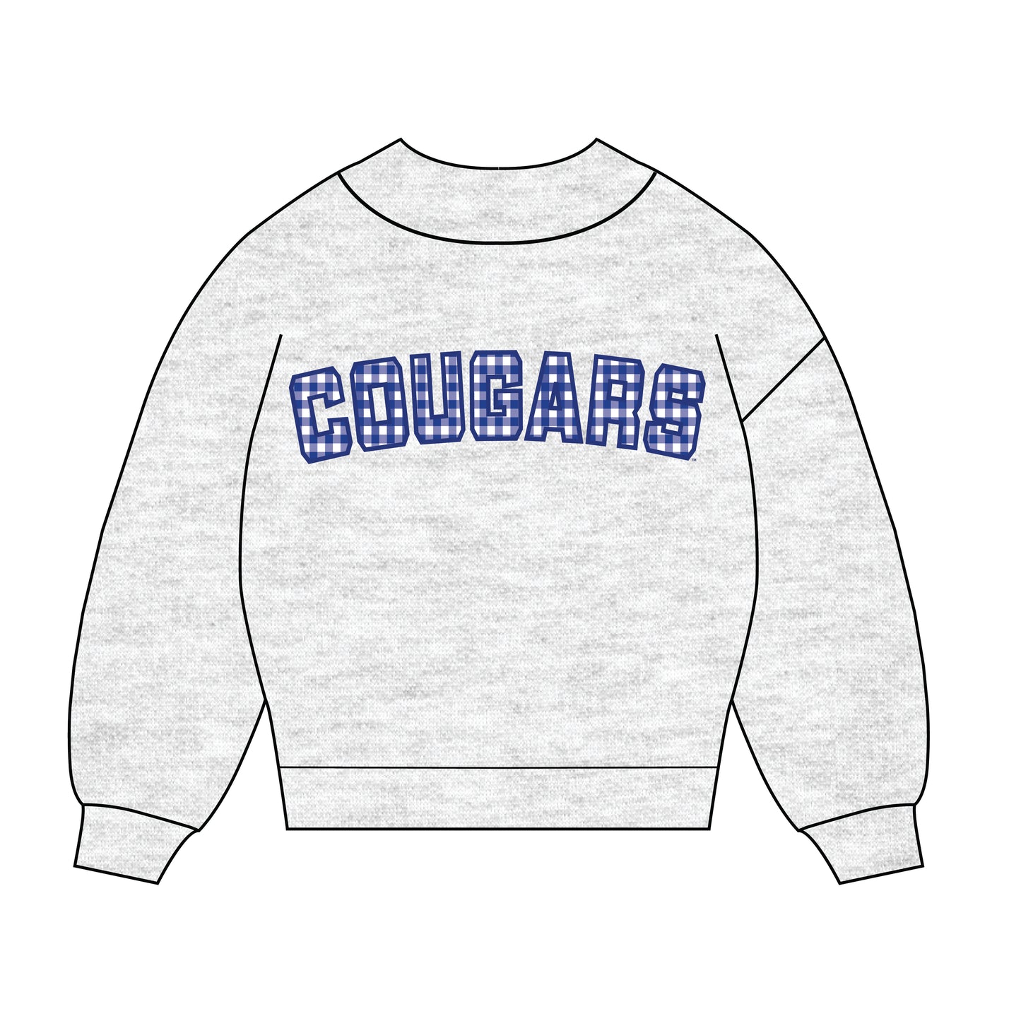 The Mallory Gingham Mockneck BYU | Ash
