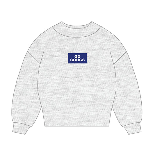 The Mary Mockneck Go Cougs Woven Label | Ash