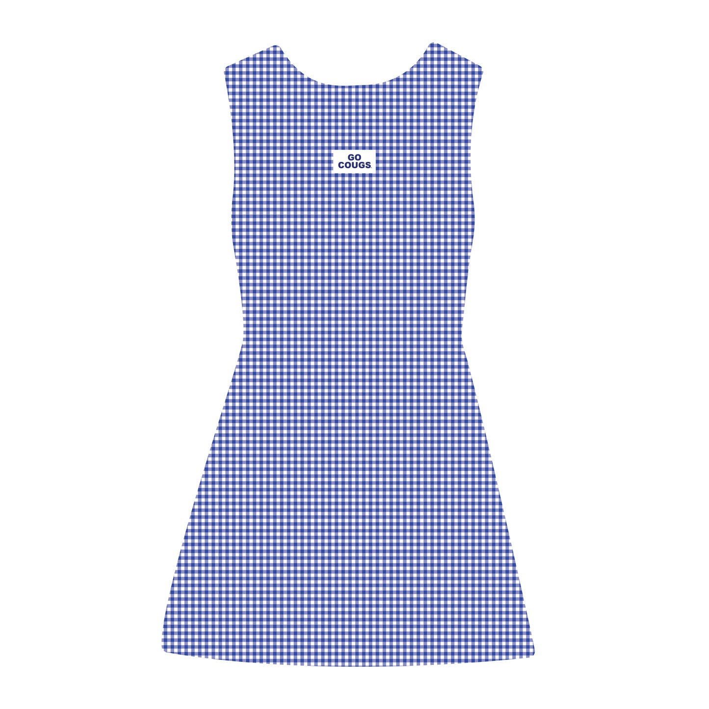 The Grace Gingham Dress Go Cougs Woven Label | Toddler/Youth Royal