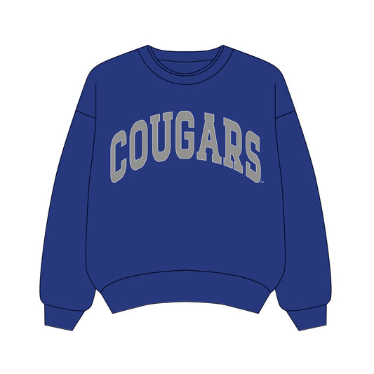 The Olivia Oversized Crewneck BYU | Royal