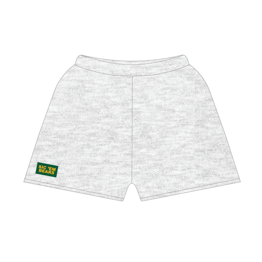 The Becca Shorts Sic 'Em Bears Woven Label | Ash