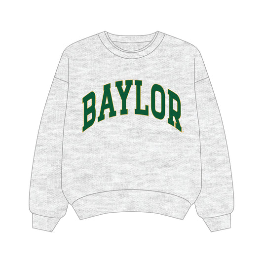The Olivia Oversized Crewneck Baylor | Youth Ash