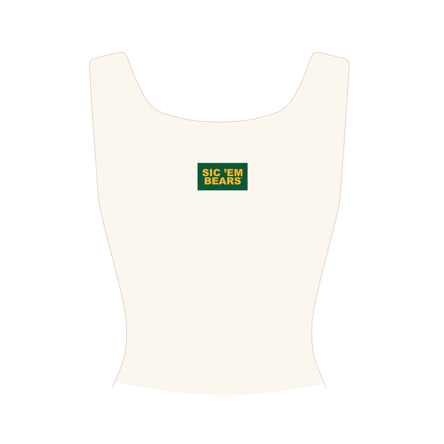The Alli Ribbed Tank Sic 'Em Bears Woven Label | Youth Bone