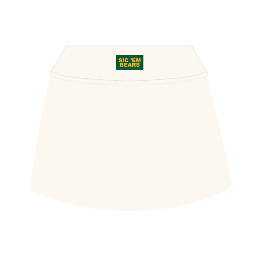 The Alli Tennis Skort Sic 'Em Bears Woven Label | Bone
