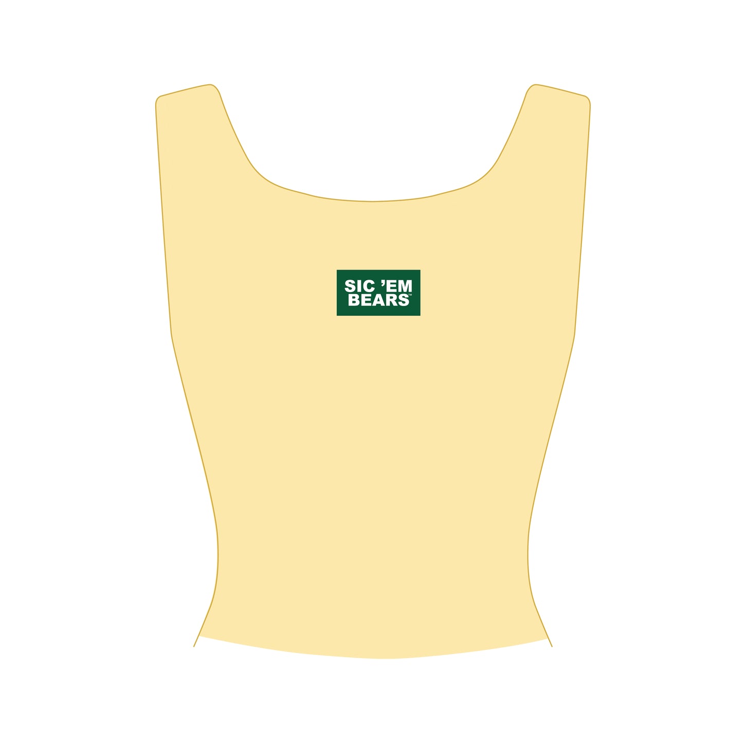 The Alli Ribbed Tank Sic 'Em Bears Woven Label | Youth Butter