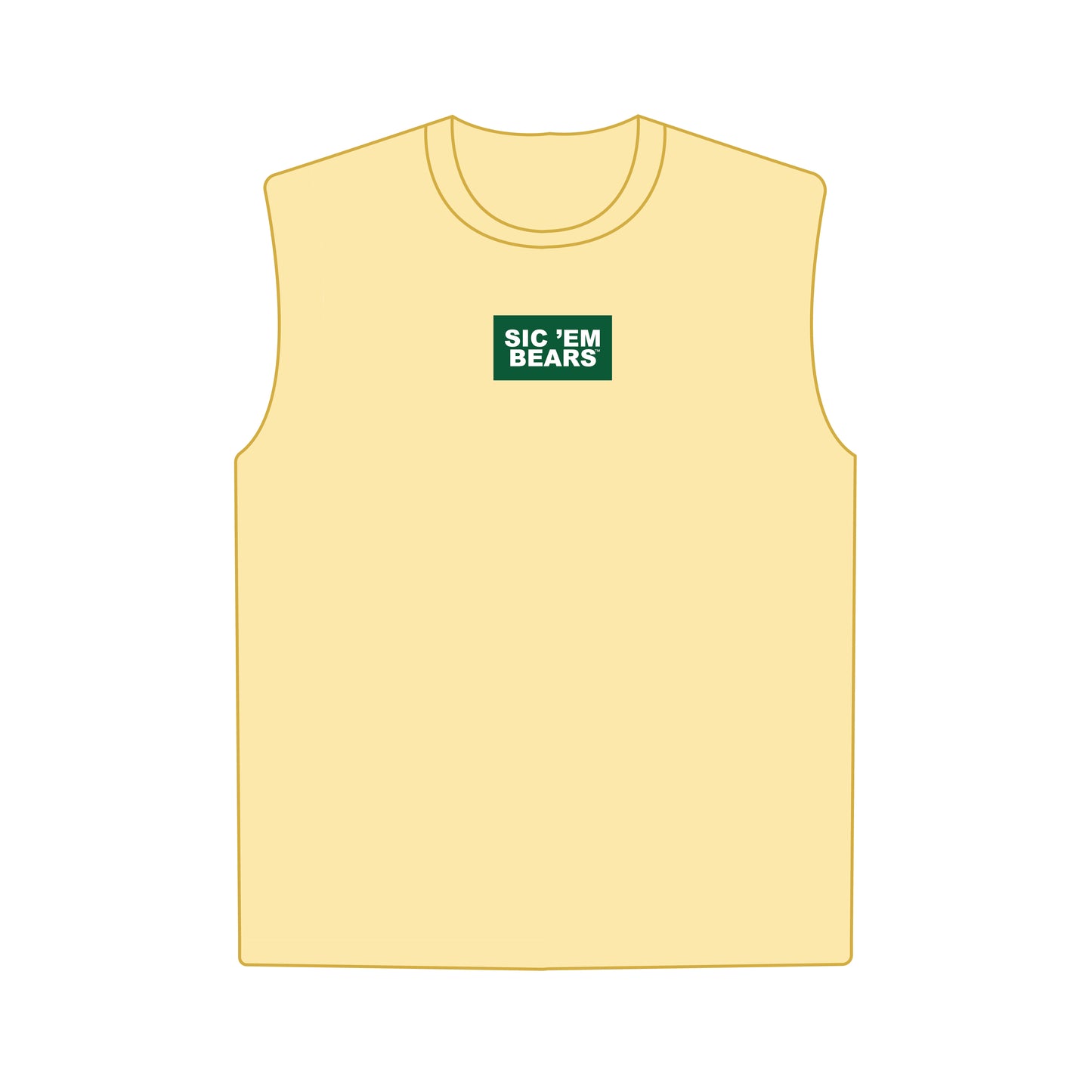The Anna Active Tank Sic 'Em Bears Woven Label | Butter