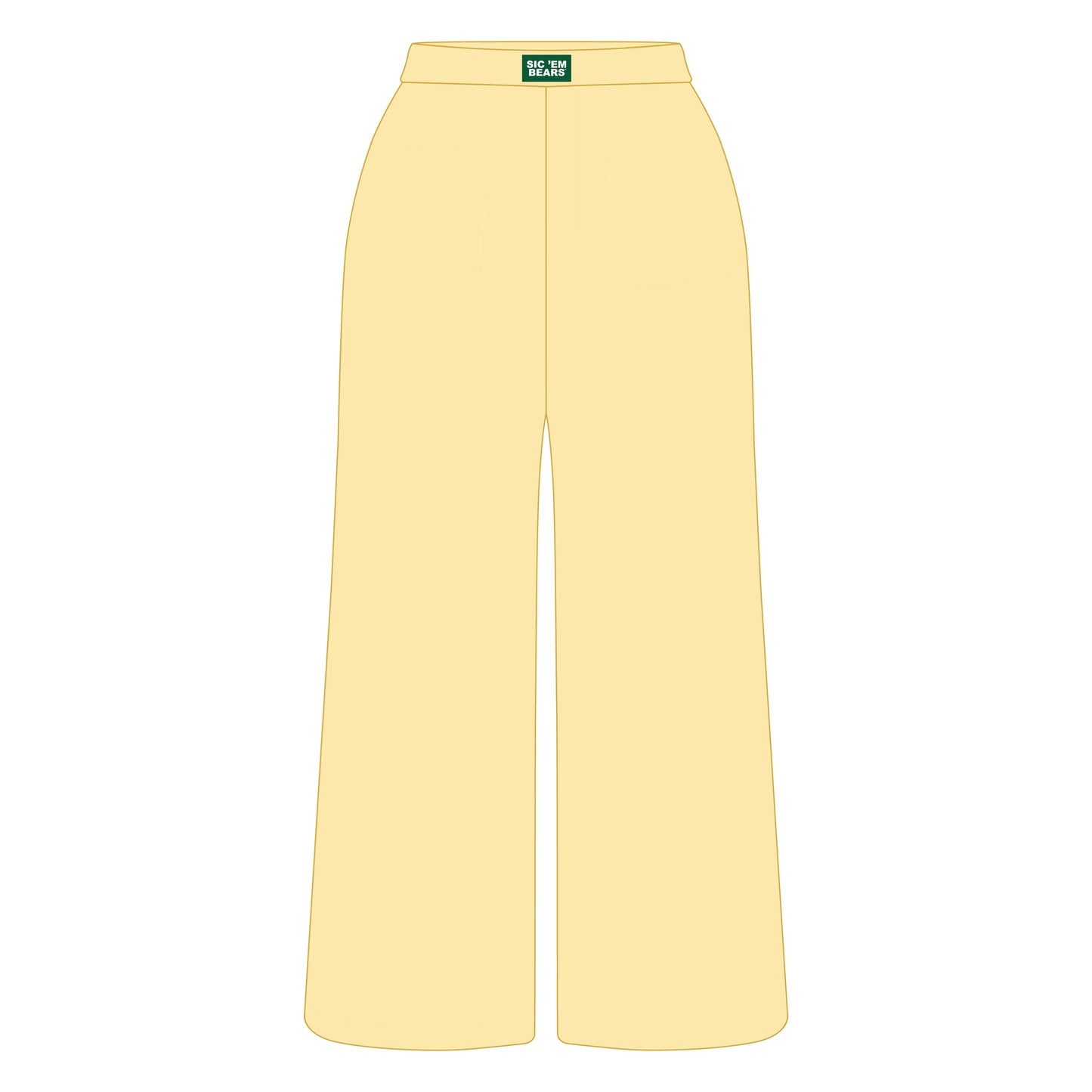 The Ava Airy Pants Sic 'Em Bears Woven Label | Youth Butter