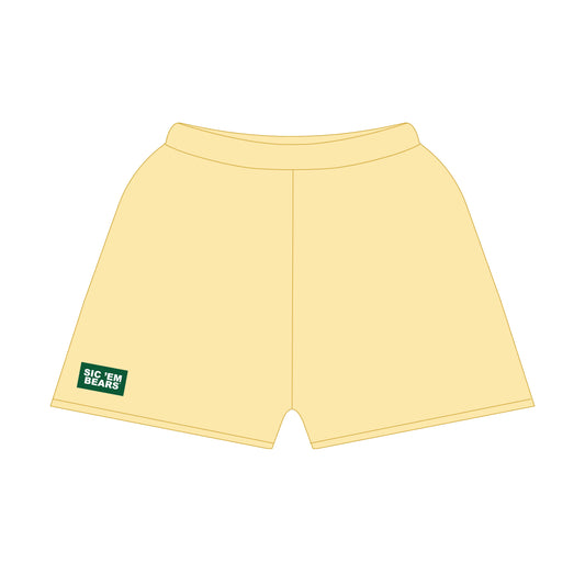 The Becca Shorts Sic 'Em Bears Woven Label | Butter