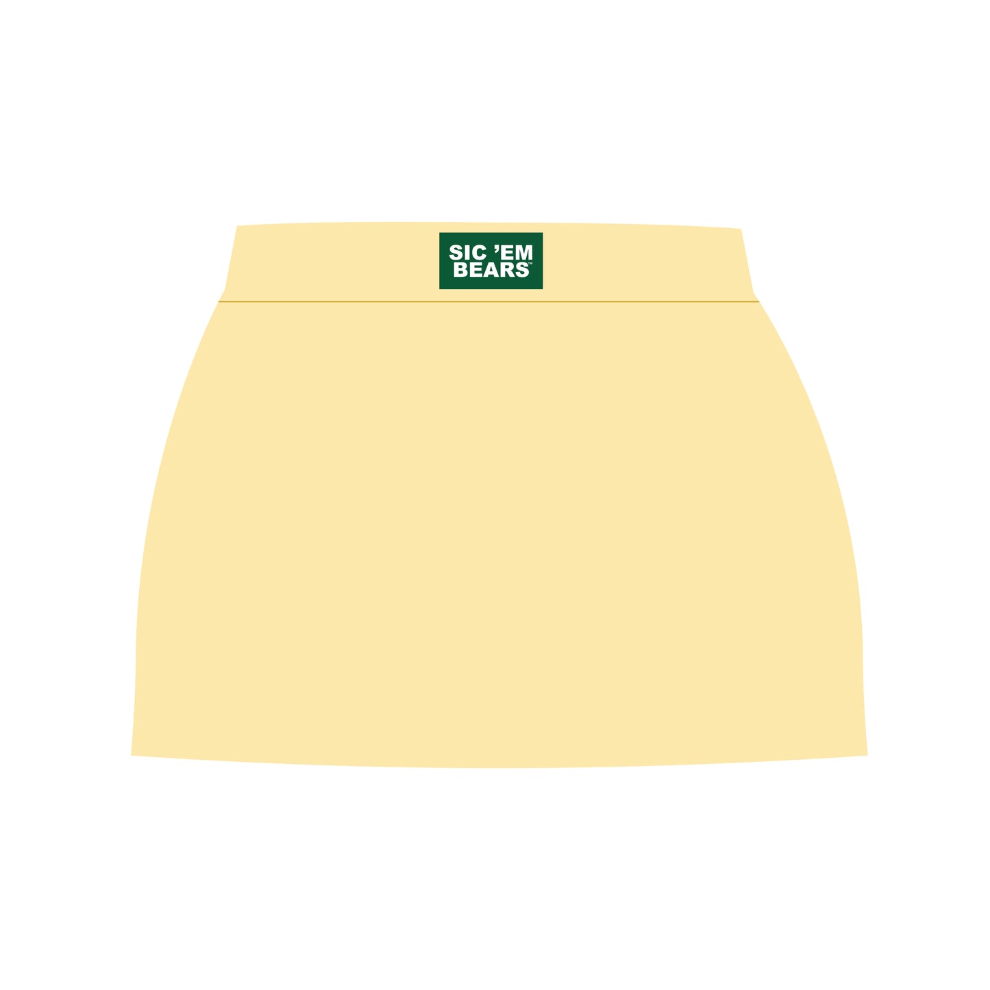 The Hayden High Waisted Skort Sic 'Em Bears Woven Label | Butter