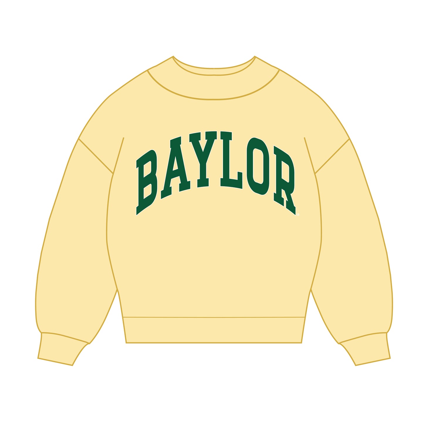 The Madi Classic Mockneck Baylor Applique | Butter