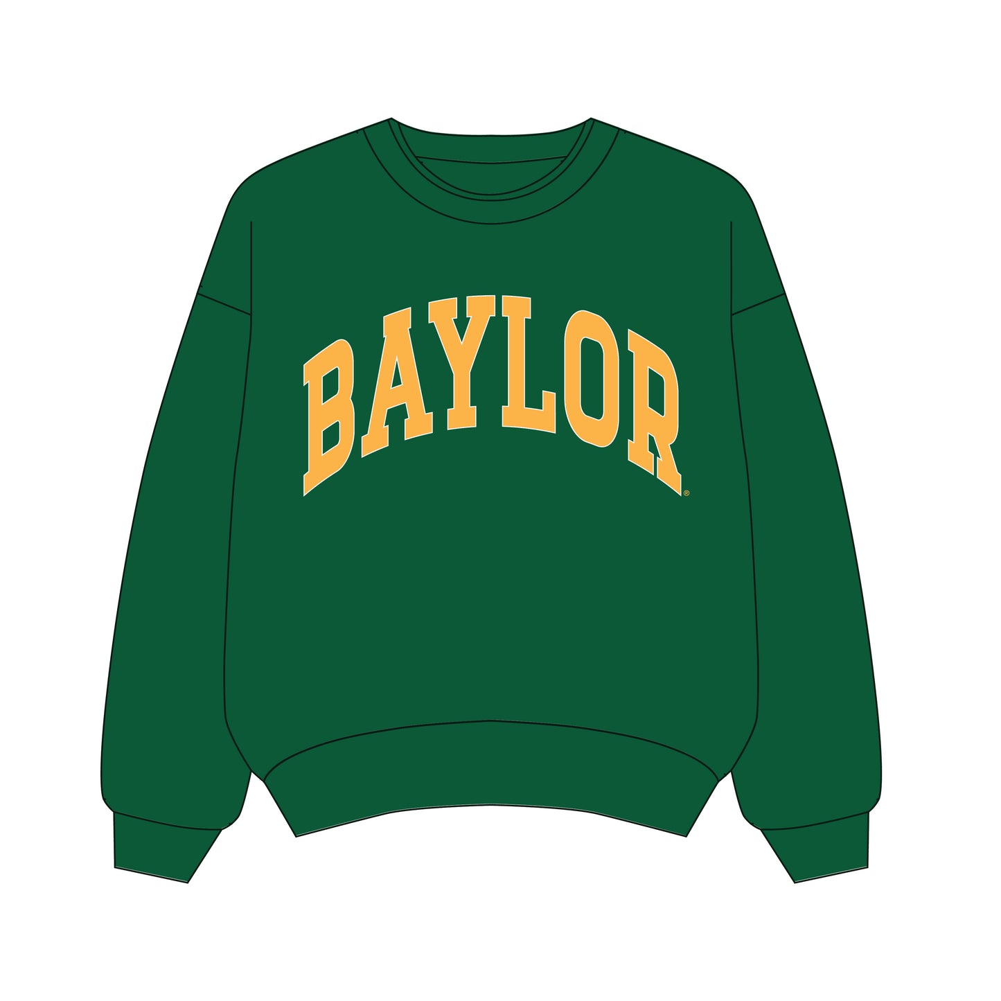The Olivia Oversized Crewneck Baylor | Green
