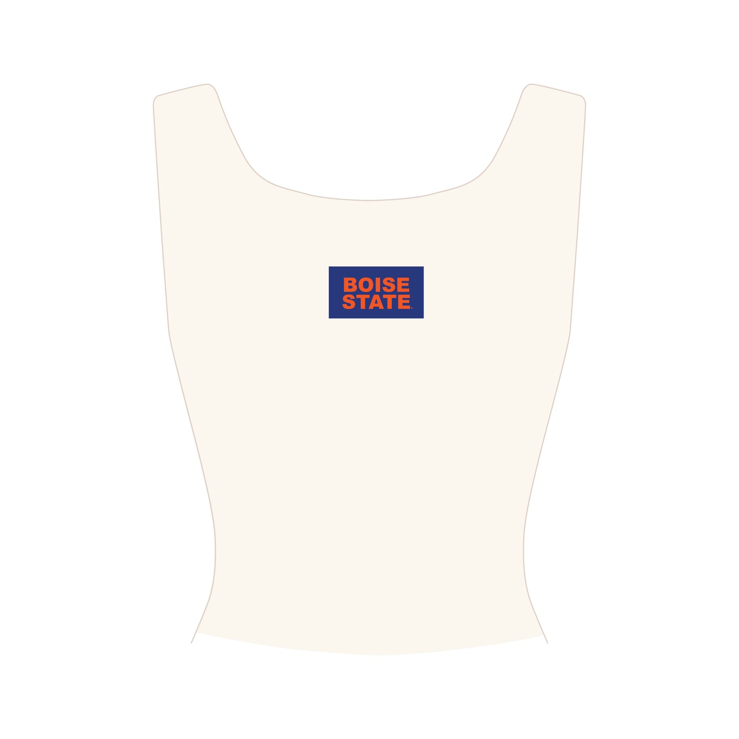 The Alli Ribbed Tank Boise State Woven Label | Youth Bone