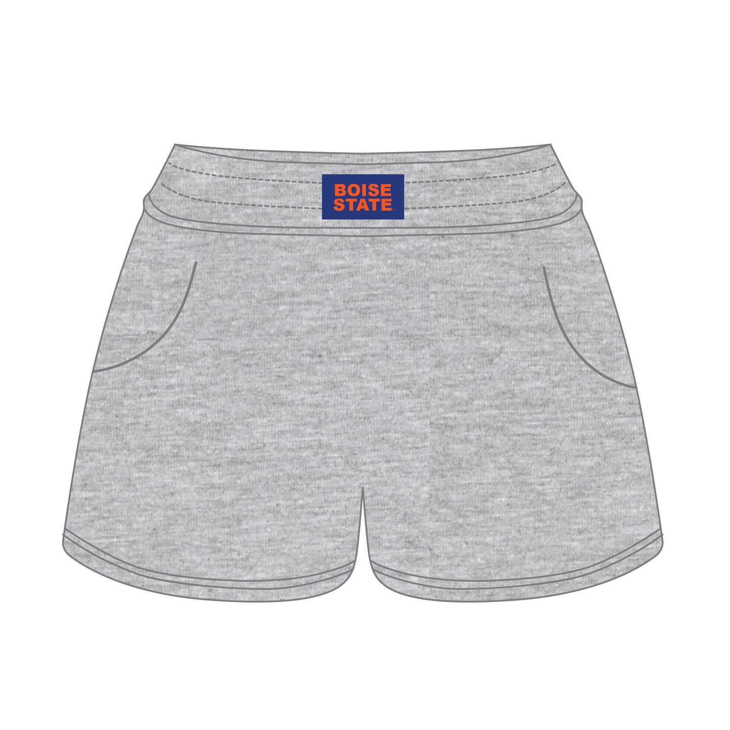The Ava Airy Shorts Boise State Woven Label | Youth Heather Grey