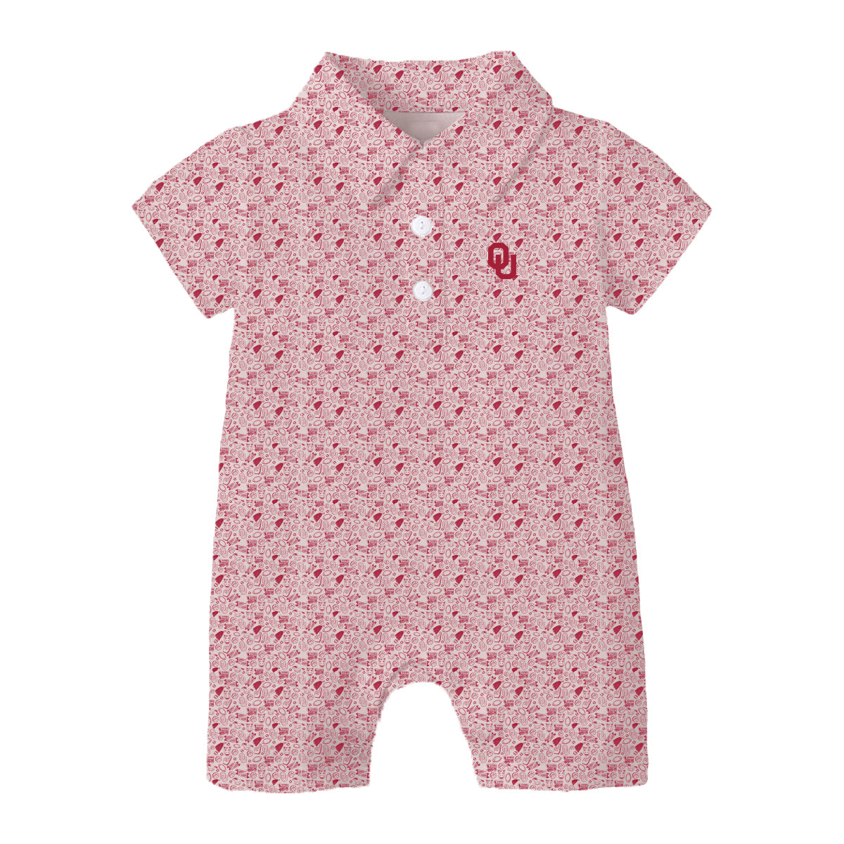 The James Romper Oklahoma | Baby Crimson