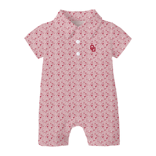The James Romper Oklahoma | Baby Crimson