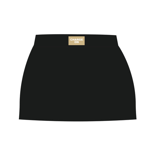 The Anna Active Skort Charge On Woven Label | Black
