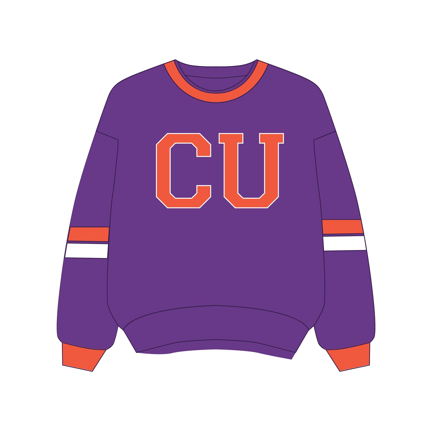 The Virginia Varsity Crewneck Clemson | Youth Purple