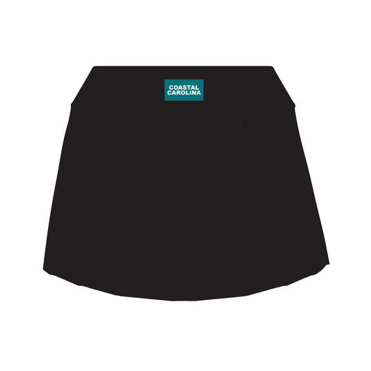 The Alli Tennis Skort Coastal Carolina Woven Label | Black