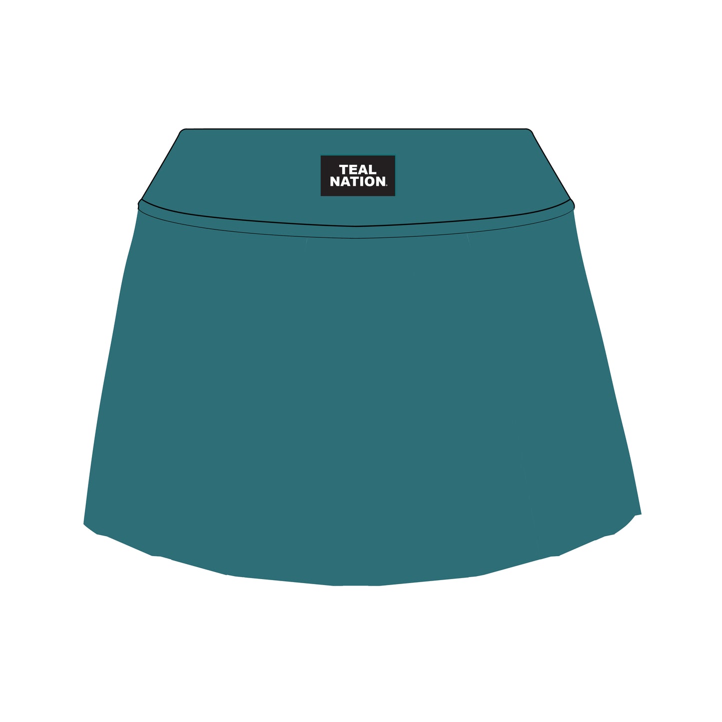 The Alli Tennis Skort Coastal Carolina Woven Label | Youth Teal