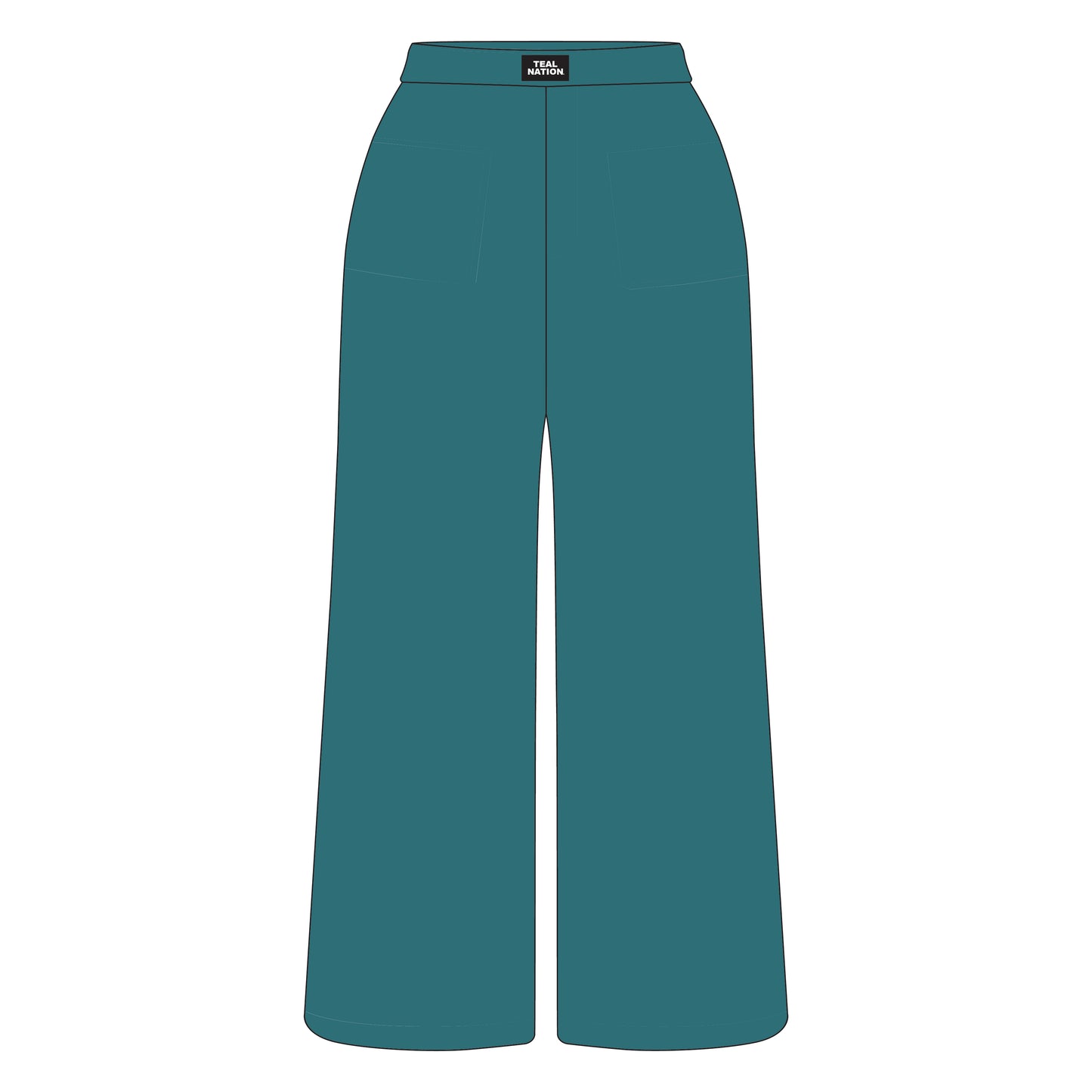 The Ava Airy Pants Coastal Carolina Teal Nation Woven Label | Youth Teal