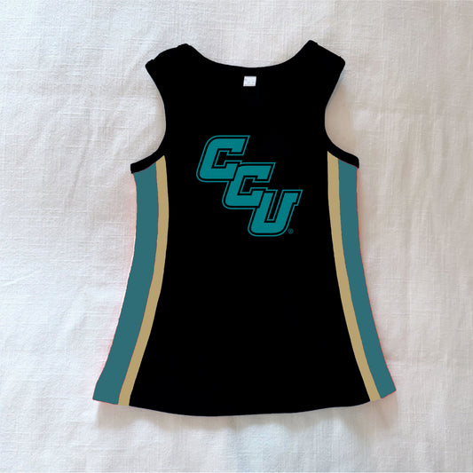 The Power Stripe Cheer Dress Coastal Carolina | Youth Black