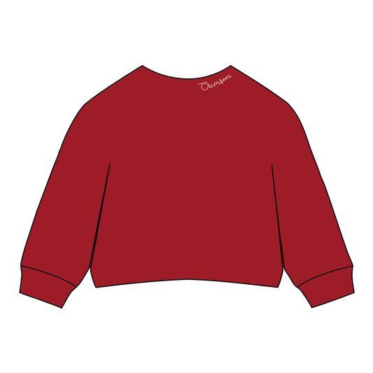 The Lexie Lounge Top Alabama | Youth Crimson