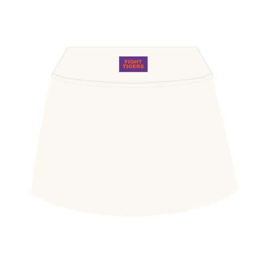 The Alli Tennis Skort Fight Tigers Woven Label | Bone