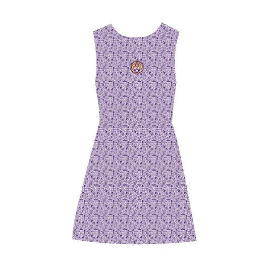 The Grace Pattern Dress LSU | Toddler/Youth Purple